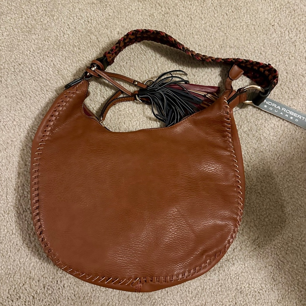 Sondra Roberts Squared brown shoulder bag